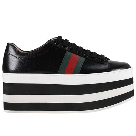 gucci black sneakers women's|gucci sneakers for women.